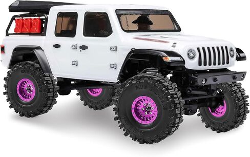 عجلات وإطارات Beadlock RC مقاس 1.0 بوصة لزاحف 1/18 TRX4M، 1/24 Axai1 SCX24 RC، إطارات Beadlock 1.0 مع عجلات من سبائك الألومنيوم 1.0 إطارات Beadlock rc، 4 قطع (أرجواني) in Kuwait