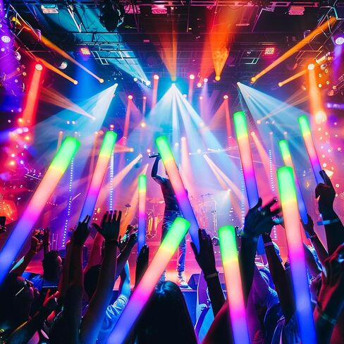 68 عبوة من أعواد التوهج الإسفنجية LED، أعواد توهج الزفاف لدعائم الاستقبال، أعواد مضيئة بيضاء لحفلات الزفاف للبالغين، أعواد إسفنجية مضيئة، حزمة أعواد إضاءة للحفلات، أعواد ضوئية للحفلات الكبيرة. in Kuwait