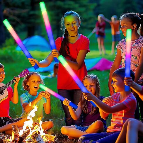 68 عبوة من أعواد التوهج الإسفنجية LED، أعواد توهج الزفاف لدعائم الاستقبال، أعواد مضيئة بيضاء لحفلات الزفاف للبالغين، أعواد إسفنجية مضيئة، حزمة أعواد إضاءة للحفلات، أعواد ضوئية للحفلات الكبيرة. in Kuwait