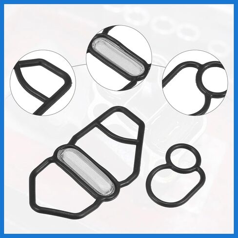 VTEC Solenoid Gasket Spool Valve Filter Screen Fit for Honda Prelude - Pack of 2 Black Auto Accessories in Saudi Arabia