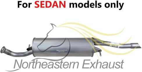 Northeastern Exhaust Stainless Steel Muffler Fits 2005 Toyota Echo in Saudi Arabia
