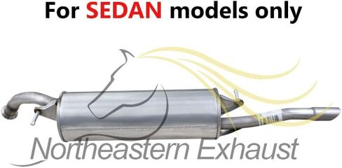 Northeastern Exhaust Stainless Steel Muffler Fits 2005 Toyota Echo in Saudi Arabia