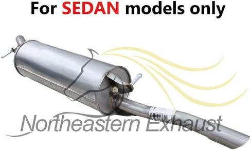 Northeastern Exhaust Stainless Steel Muffler Fits 2005 Toyota Echo in Saudi Arabia