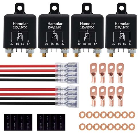 4 عبوات 12 فولت تيار مستمر 120 أمبير SPST مفتاح مرحل التشغيل، شديد التحمل 4 أطراف متواصلة، متوافق مع شاحنة القوارب البحرية in Kuwait