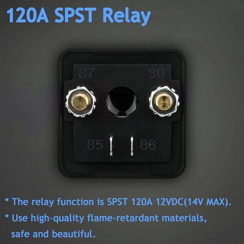 4 عبوات 12 فولت تيار مستمر 120 أمبير SPST مفتاح مرحل التشغيل، شديد التحمل 4 أطراف متواصلة، متوافق مع شاحنة القوارب البحرية in Kuwait