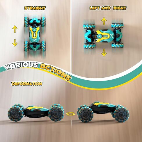 Rc Cars, RC Stunt Car for Kids, Remote Control Stunt Gesture car with Music, Double Sided 360 degreeSpins and Flips Gesture Sensor Toy Cars in Kuwait