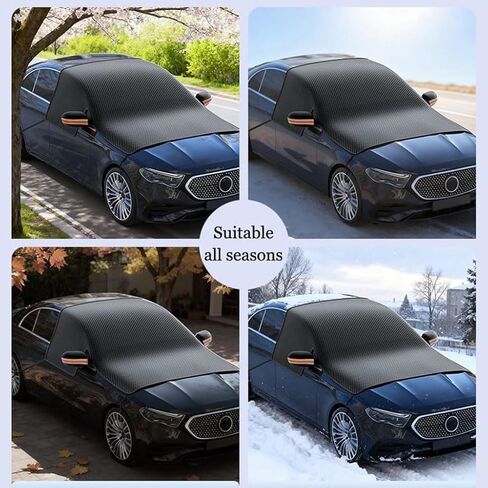 Windshield Snow Cover for BMW 3 Series 320 325 328 330, Windproof Winter Frost Guard Windshield Protector Windshield Cover for Ice and Snow,B in Saudi Arabia