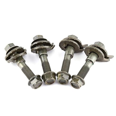 Tbest Camber Bolt Kit، Spc Camber Bolt، مجموعة كاميرا محاذاة العجلات الخلفية، 4 قطع 14 مم من الفولاذ الأخضر برأس مسطح لليد اليمنى M14 × 1.5 مم من الدرجة 2 مسامير الحدبة لمركبات 2009 in Saudi Arabia