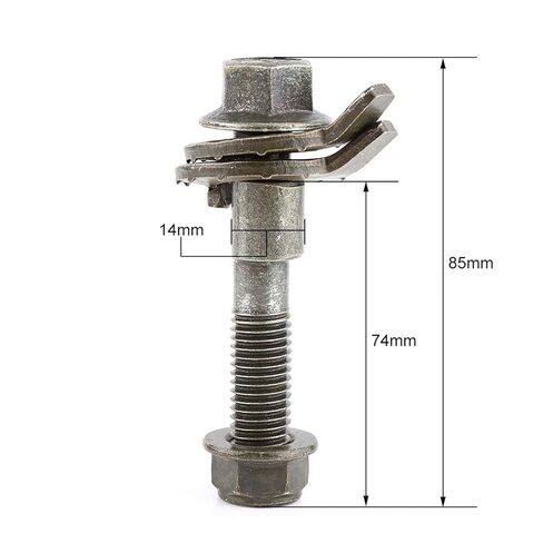 Tbest Camber Bolt Kit، Spc Camber Bolt، مجموعة كاميرا محاذاة العجلات الخلفية، 4 قطع 14 مم من الفولاذ الأخضر برأس مسطح لليد اليمنى M14 × 1.5 مم من الدرجة 2 مسامير الحدبة لمركبات 2009 in Saudi Arabia