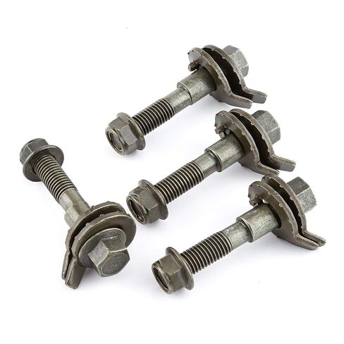 Tbest Camber Bolt Kit، Spc Camber Bolt، مجموعة كاميرا محاذاة العجلات الخلفية، 4 قطع 14 مم من الفولاذ الأخضر برأس مسطح لليد اليمنى M14 × 1.5 مم من الدرجة 2 مسامير الحدبة لمركبات 2009 in Saudi Arabia
