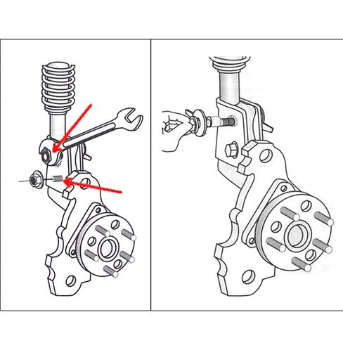 Tbest Camber Bolt Kit، Spc Camber Bolt، مجموعة كاميرا محاذاة العجلات الخلفية، 4 قطع 14 مم من الفولاذ الأخضر برأس مسطح لليد اليمنى M14 × 1.5 مم من الدرجة 2 مسامير الحدبة لمركبات 2009 in Saudi Arabia