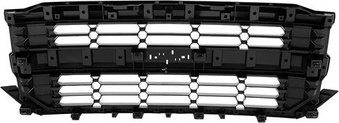 مجموعة الشبكة الأمامية متوافقة مع 2016-2019 تشيفي شيفروليه سيلفرادو 1500 بديلة لـ 84134049 بلاستيك الشواية الأمامية (ABS) باللون الأسود in Kuwait