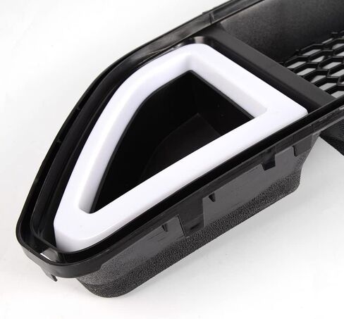 PIT66 Front Hood Upper Grille Grill with White DRL LED Light Compatible with Ford Mustang 2013-2014 (Except Shelby Trims) DR3Z8200AB, FO1200590 in Saudi Arabia