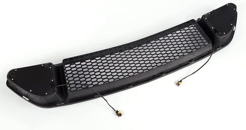 PIT66 Front Hood Upper Grille Grill with White DRL LED Light Compatible with Ford Mustang 2013-2014 (Except Shelby Trims) DR3Z8200AB, FO1200590 in Saudi Arabia