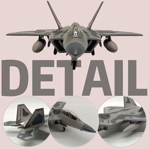 مقياس 1:100 طائرات مصبوبة F-22 طائرة مقاتلة نموذج طائرة مقاتلة هجومية طائرة عسكرية نموذج طائرة جمع الطائرة للهدايا in Saudi Arabia