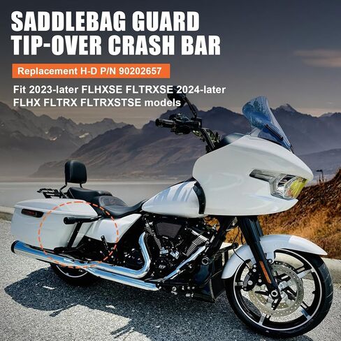 شريط حماية السرج - PSLER Road Glide Saddlebag Guards Street Glide Rear Crash مناسب لـ 2023-2024 Street Glide Road Glide FLTRX FLHX FLTRXSE FLHXSE FLTRXSTSE in Saudi Arabia