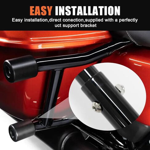 شريط حماية السرج - PSLER Road Glide Saddlebag Guards Street Glide Rear Crash مناسب لـ 2023-2024 Street Glide Road Glide FLTRX FLHX FLTRXSE FLHXSE FLTRXSTSE in Saudi Arabia