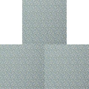 Mook Fabrics Cotton Calico Flowers, Blue 15 yard bolt in Kuwait