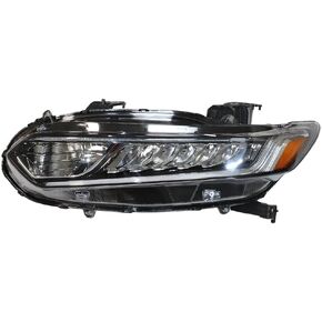 مجموعة المصابيح الأمامية الهالوجين الأمامية متوافقة مع الجانب الأيسر + الأيمن للسائق ومصابيح رأس الركاب، مصابيح أمامية بديلة مباشرة، مجموعة مثالية لسيارة Assy لسيارة 2018 2019 2020 Honda Accord (يسار) in Kuwait