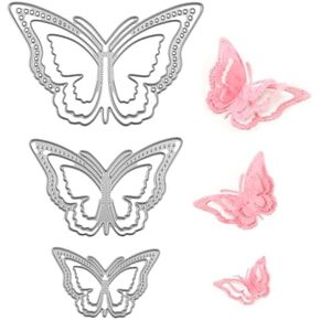 Generic 3pcs 3D Butterfly Metal Die Cuts for Card Making, Scrapbooking, DIY Crafts in Kuwait