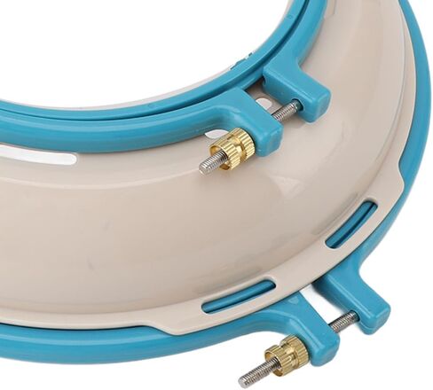 Embroidery Hoop Stand, Double Sided Punch Needle Stand Sewing Needlepoint Frame 16.5cm 25cm Cross Stitch Holder for Quilting (Lake Blue) in Saudi Arabia