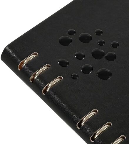 دفتر ملاحظات بأوراق فضفاضة مقاس A5 من الجلد قابل لإعادة الملء، غلاف أوراق فضفاض مع 6 حلقات، ملف جلدي مصنوع يدويًا، مخطط كتب الميزانية في حياتك، 9.3 بوصة × 6.7 بوصة، 100 صفحة و200 ورقة. in Kuwait