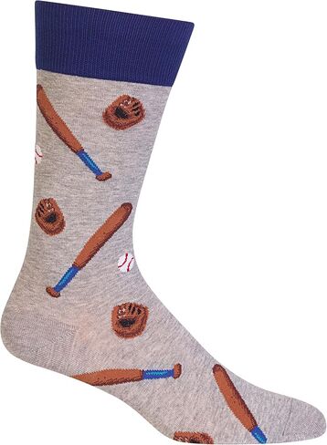 HotSox Men's Autumn Leaves Socks 1 Pair, Navy, Men's 10-13 Shoe in Kuwait