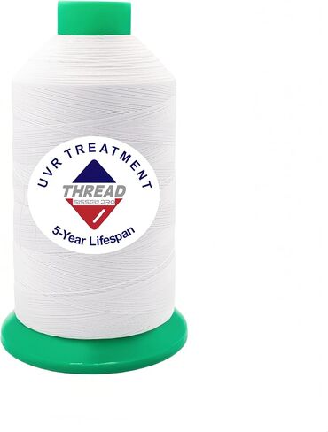 Sissewpro 8oz UV Resistance Tex135 Bonded Polyester Thread 138 Heavy Duty Outdoor Marine Upholstery Thread for Sewing Machines,Awnings,Boat Covers,Furniture, Car Seats,Sails,Vinyl,Canvas 1500yds（BK） in Saudi Arabia