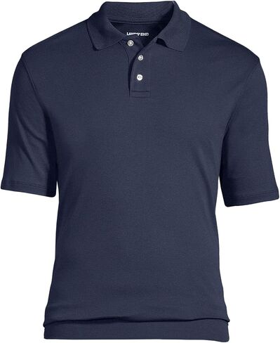 Lands' End School Uniform Men's Short Sleeve Banded Bottom Polo Shirt in Kuwait