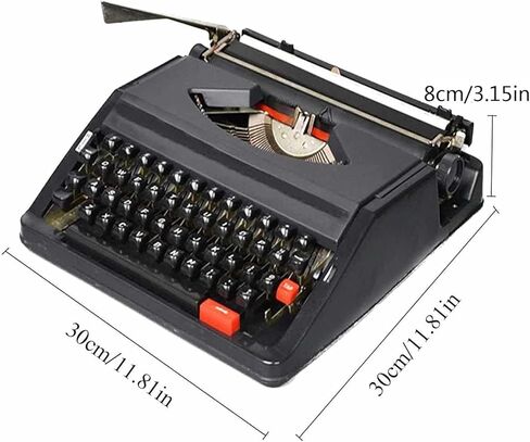 Manual Traditional Typewriter, Retro Style Manual Typewriter, Classic Word Processor, Perfect for Writing Novels Anywhere in Saudi Arabia