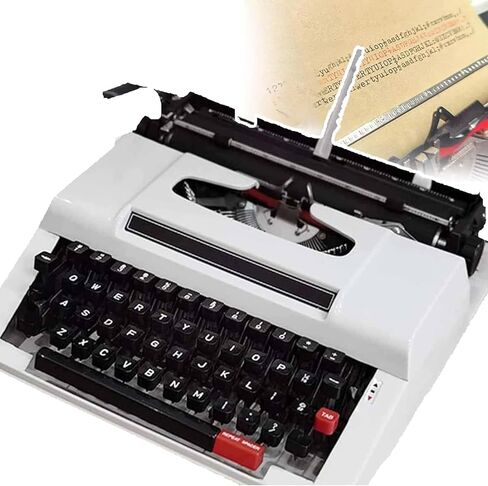 Manual Traditional Typewriter, Retro Style Manual Typewriter, Classic Word Processor, Perfect for Writing Novels Anywhere in Saudi Arabia