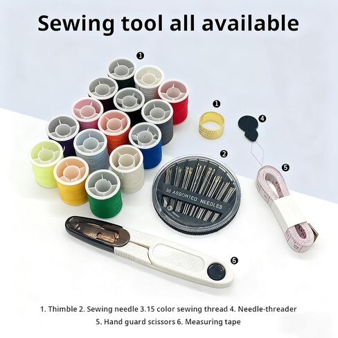 Magnetic Sewing Tool Storage Box，Portable Travel Home Small Storage Box with Needle, Thread, Threader, Scissors,Tape Measure in Saudi Arabia