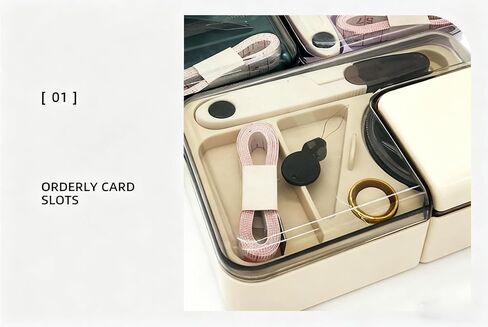 Magnetic Sewing Tool Storage Box，Portable Travel Home Small Storage Box with Needle, Thread, Threader, Scissors,Tape Measure in Saudi Arabia