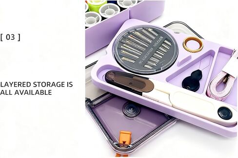 Magnetic Sewing Tool Storage Box，Portable Travel Home Small Storage Box with Needle, Thread, Threader, Scissors,Tape Measure in Saudi Arabia