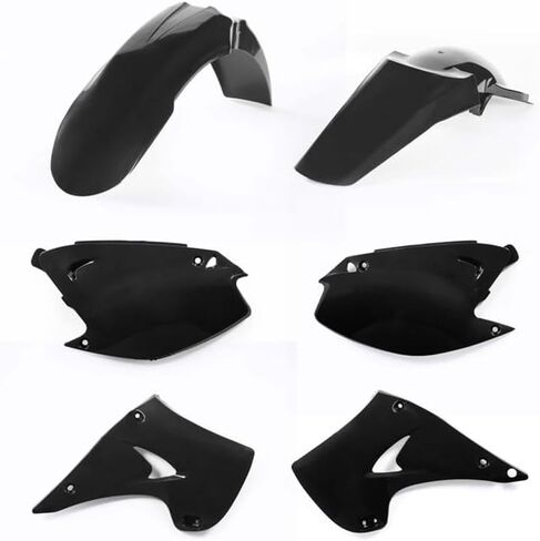 Acerbis Plastic Kit For Kawasaki KX125 (2003-2005), KX250 (2003-2007) - black in Saudi Arabia