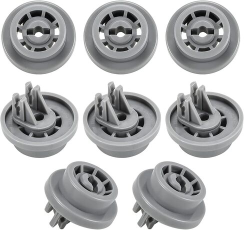 APPLIANCEMATES DD66-00023A Roller Lower Dish Rack for Samsung Dishwasher Dishrack Lower Wheels and Mounting Clip 4-Pack, Replacement Part PS4222532, AP4342187, 2002711 in Saudi Arabia