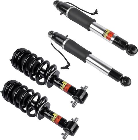 4Pcs Front Shock Absorber Assys + Rear Air Struts Replacement for Cadillac Escalade ESV Chevy Suburban Tahoe GMC Yukon XL 2015-2017 84176631 23267007 in Saudi Arabia