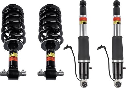 4Pcs Front Shock Absorber Assys + Rear Air Struts Replacement for Cadillac Escalade ESV Chevy Suburban Tahoe GMC Yukon XL 2015-2017 84176631 23267007 in Saudi Arabia