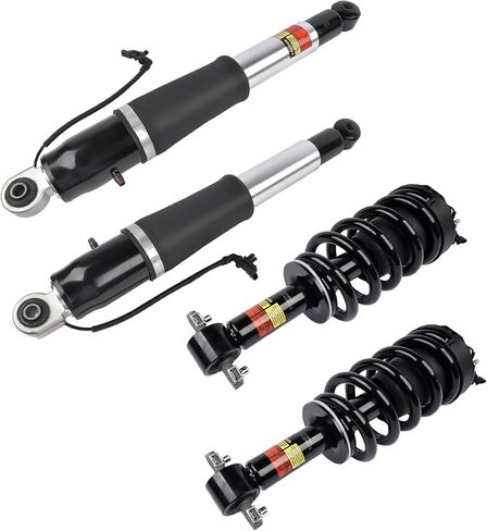 4Pcs Front Shock Absorber Assys + Rear Air Struts Replacement for Cadillac Escalade ESV Chevy Suburban Tahoe GMC Yukon XL 2015-2017 84176631 23267007 in Saudi Arabia