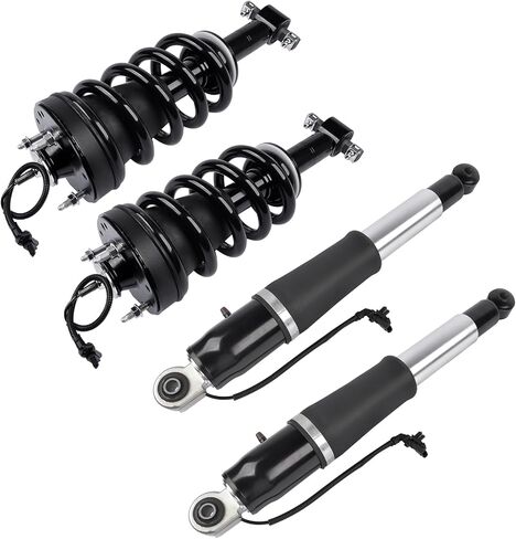 4Pcs Front Shock Absorber Assys + Rear Air Struts Replacement for Cadillac Escalade ESV Chevy Suburban Tahoe GMC Yukon XL 2015-2017 84176631 23267007 in Saudi Arabia