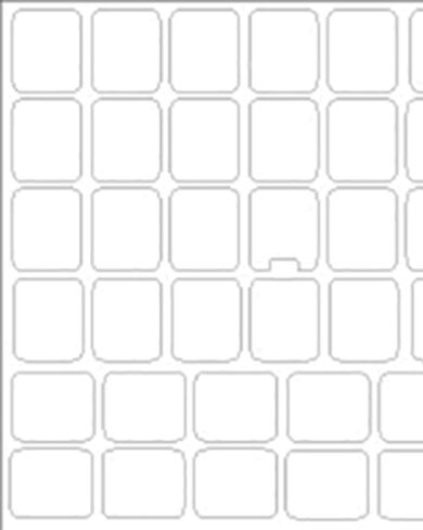Blank White Keyboard Stickers Self-Adheisive in Saudi Arabia