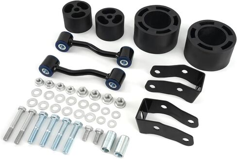 طقم تسوية maXpeedingrods 2.5 بوصة لسيارة Jeep Gladiator JT 2020-2022 4WD، Jeep Wrangler JL JLU 2018-2022، فاصل ملف رفع التعليق، دعامة نقل الصدمات، قضيب التأرجح in Kuwait