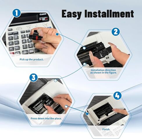 بكرة حبر الآلة الحاسبة IR40T، استبدال أسود/أحمر لـ Casio HR-100tm HR-170RC، Canon P23-dhv CP13، Sharp EL-1750V EL-1801V، IR-40T شرائط حاسبة باللونين الأسود والأحمر، عبوة من 12 قطعة in Kuwait