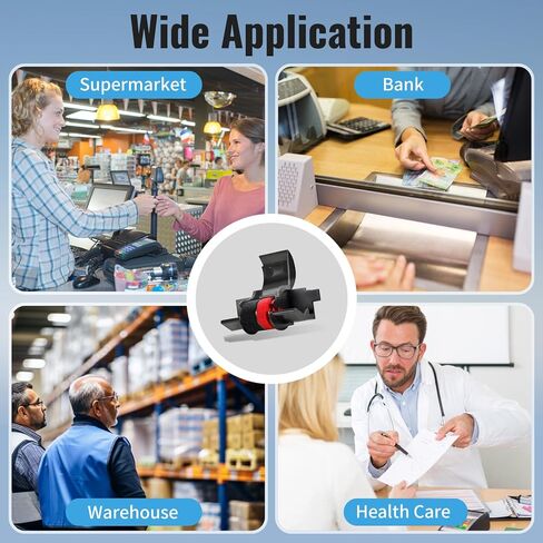 بكرة حبر الآلة الحاسبة IR40T، استبدال أسود/أحمر لـ Casio HR-100tm HR-170RC، Canon P23-dhv CP13، Sharp EL-1750V EL-1801V، IR-40T شرائط حاسبة باللونين الأسود والأحمر، عبوة من 12 قطعة in Kuwait