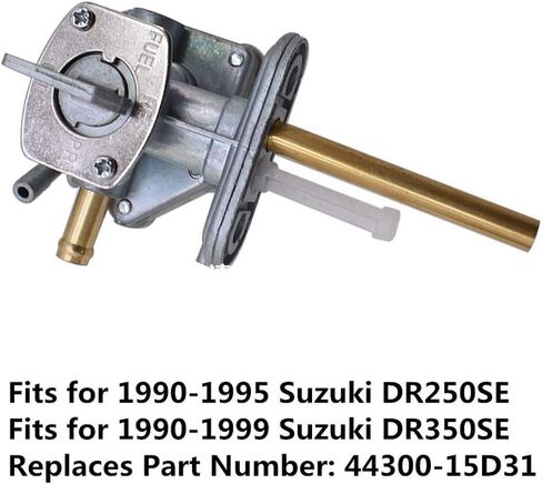 WFLNHB Fuel Cock Gas Valve Petcock Switch Replacement for 1990-1995 Suzuki DR250SE, 1990-1999 DR350SE 44300-15D31 in Saudi Arabia