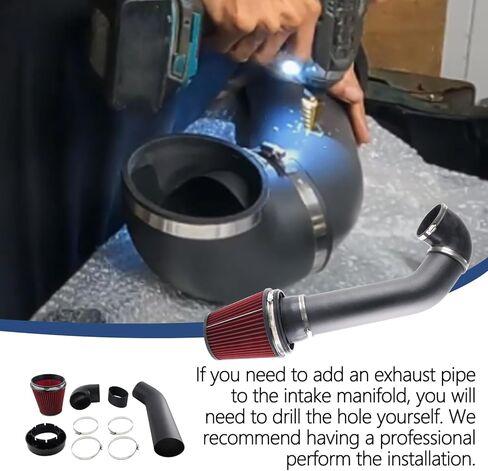 LS Cold Air Intake Kit Compatible with LSX LS1 LS2 4.8L 5.3L 5.7L 6.0L LS Swap Cold Air Intake System in Saudi Arabia