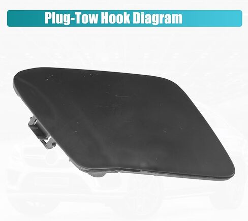 uxcell Car Front Right Bumper Tow Hook Cover Towing Eye Cap for Toyota Prius 2016-2019 No.5212747907 in Saudi Arabia