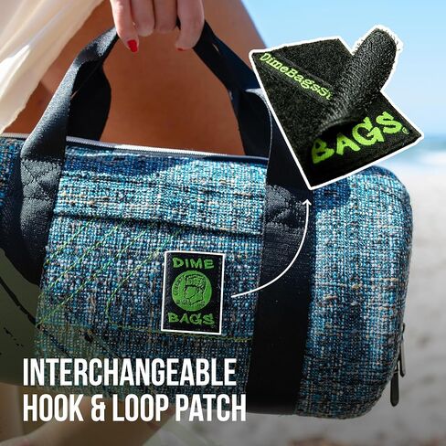 DIME BAGS - Drawstring Tube, Padded Bag, 5 Compartments, w/Carabiner Loop, Convenient, Durable (Earth, 10") in Kuwait