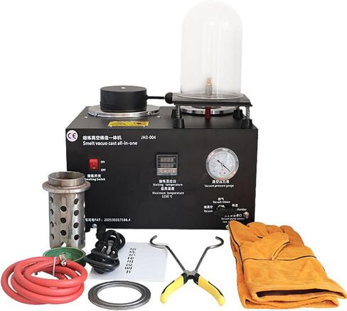 3-in-1 Casting Machine Vacuum and Melting Equipment,Vacuum Casting Machine, 2L Vacuum Investing Casting Investment Machine, Digital Display Up to 2100°f, Gold Melting Furnace in Saudi Arabia