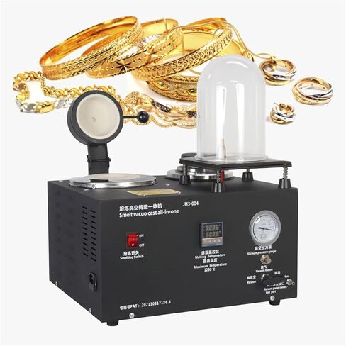 3-in-1 Casting Machine Vacuum and Melting Equipment,Vacuum Casting Machine, 2L Vacuum Investing Casting Investment Machine, Digital Display Up to 2100°f, Gold Melting Furnace in Saudi Arabia